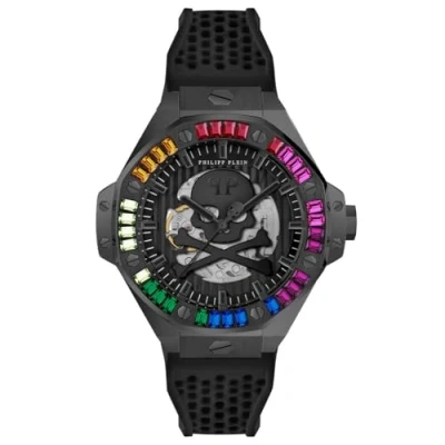 Afbeelding van Philipp Plein $Keleton Royal PWPFA0424 Horloge Siliconen Zwart Ø 46 mm