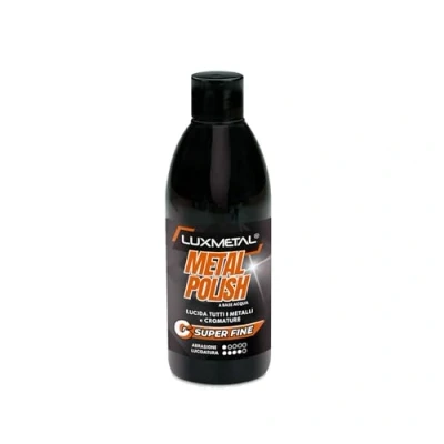 Afbeelding van Lux Metal Polish S. Fine &quot;C&quot; 250 g schuurpasta polijsten metalen roestvrij staal aluminium messing brons koper verwijdert oxidaties opaciteit voor glanzend chroom spiegeleffect