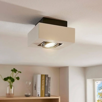 Afbeelding van Arcchio plafondlamp 1licht aluminium H: 8.5 cm GU10 wit