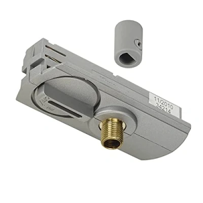 Afbeelding van SLV Eenfasige ophangadapter met trekontlasting en schroefdraadstuk, zilvergrijs 143124