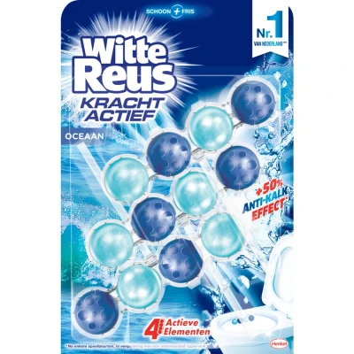 Afbeelding van 9x Witte Reus Toiletblok Kracht Actief Oceaan 3 stuks