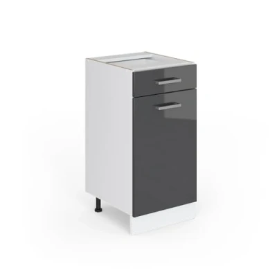 Afbeelding van Vicco R Line keukenkast, hangkast, onderkast, kitchenette, werkblad, meubel verkrijgbaar in 6 varianten (antraciet zonder lage kast met laden van 40 cm)