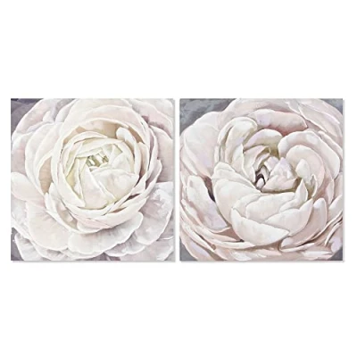 Afbeelding van Schilderij DKD Home Decor Bloem (80 x 3 80 cm) (2 Stuks)