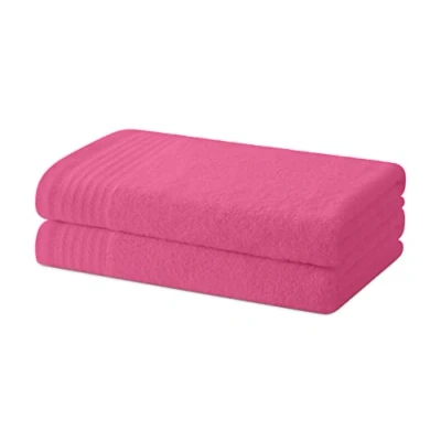 Afbeelding van Degrees home Set van 2 bad of douchehanddoeken Handdoekenset 100% katoen 480 g/m² 130 x 65 cm