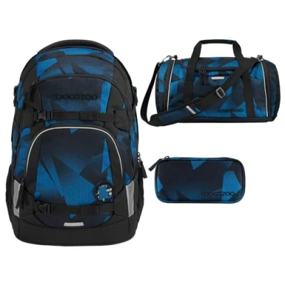 Afbeelding van Coocazoo schoolrugzakset MATE Electric Ice, etui + sporttas