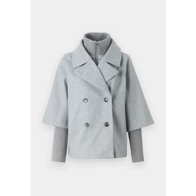 Afbeelding van Jacqueline de Yong Jas Jdyhannah Short Jacket Otw Hab 15337889 Medium Grey Melange Dames Maat L