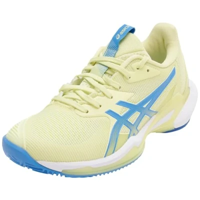 Afbeelding van Asics Solution Speed FF 3 CLAY Tennisschoenen voor kleibanen, Dames, Maat: 42, Huddle yellow/blue coast Kunststof/ textiel