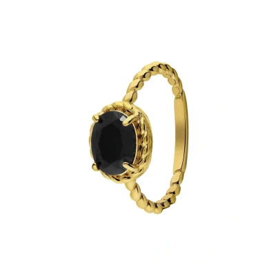 Afbeelding van Lucardi Ring goldcoloured, Dames, Maat: 50, Gold/coloured