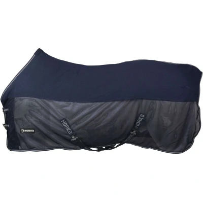 Afbeelding van Horka Zweetdeken Combi Mesh Wafelkatoen Blauw 125/175