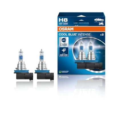 Image de OSRAM COOL BLUE INTENSE H8, jusqu&#039;à 4800 K, lampe halogène, look LED, duo box (2 lampes)