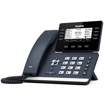 Image de Yealink SIP T53W Téléphone VoIP avec Interface Bluetooth ID d&#039;appelant (conférence) à trois capacité d&#039;appel v2 SRTP 12 lignes gris classique