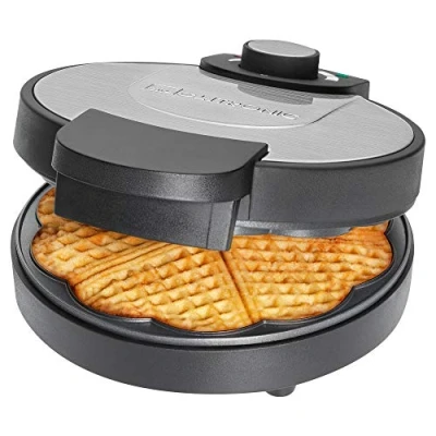 Afbeelding van Clatronic WA 3492 Wafelijzer Anti aanbaklaag Zwart, RVS