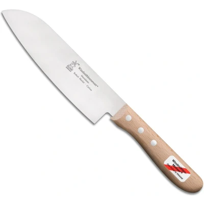 Afbeelding van Robert Herder Koksmes RVS Santoku Lemmet 16.5 cm Heft Beukenhout