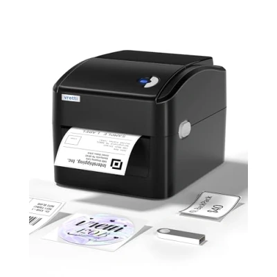Afbeelding van Vretti Thermische Verzendlabelprinter 4x6 Snel &amp; Stil voor Windows, Mac en Linux