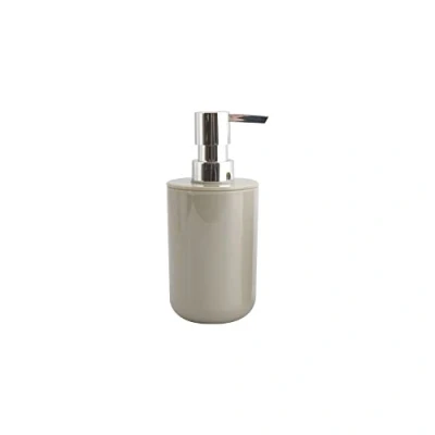 Afbeelding van MSV Zeeppompje/dispenser Porto PS kunststof taupe/zilver 7 x 16 cm 260 ml