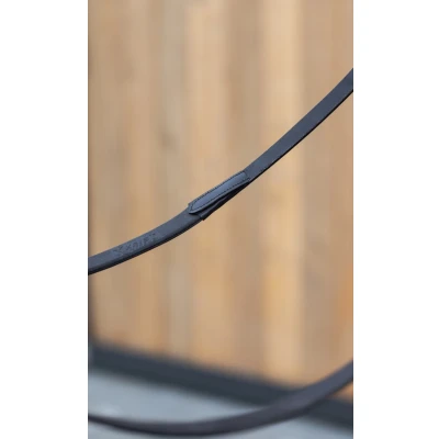Image de LeMieux Kudos Rênes Kris Extreme Rubber Marron Cob