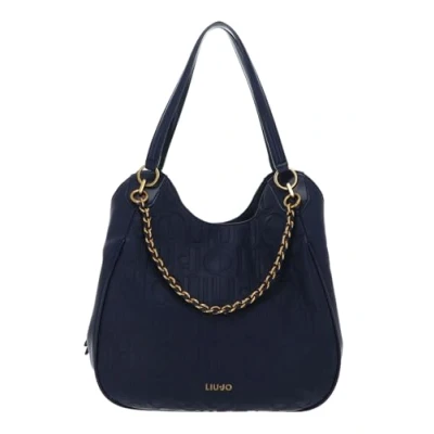 Afbeelding van LIU JO Schoudertas Adonide ECS Satchel Dress Blue Donkerblauw