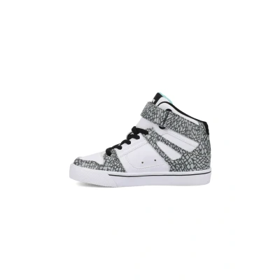 Afbeelding van DC Shoes Sneakers hoog voor kinderen, Maat: 31, White grey black Schoenen