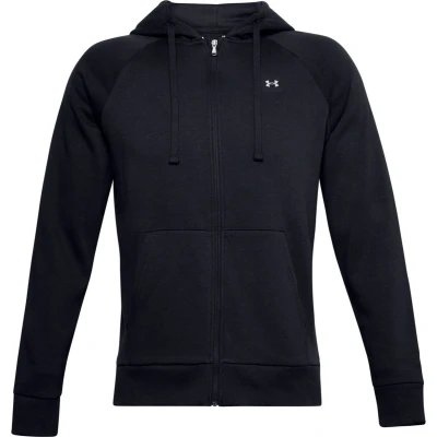 Afbeelding van Under Armour Rival Hoodie Sweater met rits, Heren, Maat: Small, Black/onyx white
