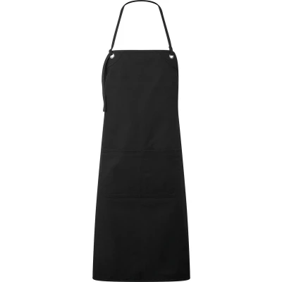 Afbeelding van Premier Artisan&#039;s Choice canvas schort met dubbele zakken PR181 Black