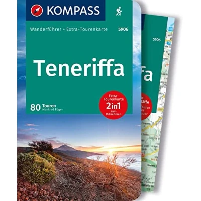 Afbeelding van KOMPASS Wanderführer Teneriffa, 80 Touren mit Extra Tourenkarte