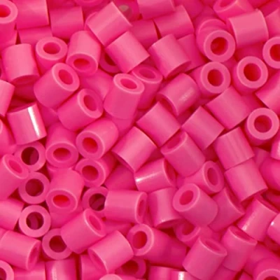 Afbeelding van Vaessen Creative Strijkparels, fuchsia, set met 1100 stuks DIY voor kinderen, sieraden maken, decoratie, huis en andere creatieve vrijetijdsideeën, 5 mm