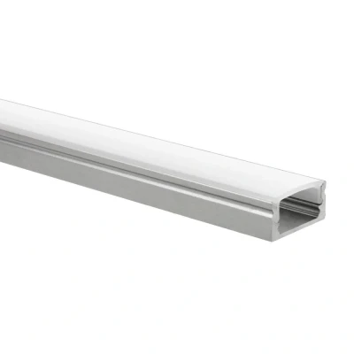 Afbeelding van LED strip profiel Potenza aluminium laag 1m incl. melkwitte afdekkap