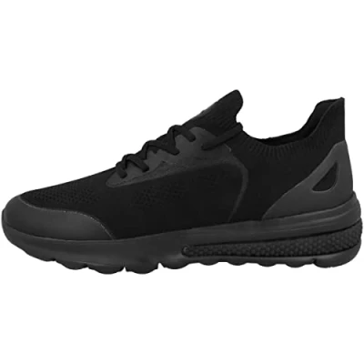 Afbeelding van Geox U Spherica Actif Sneakers laag, Heren, Maat: 41, Schwarz Textiel/ synthetisch