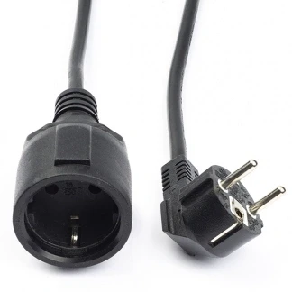 Afbeelding van Goobay Verlengkabel aardcontact, 2 m, zwart