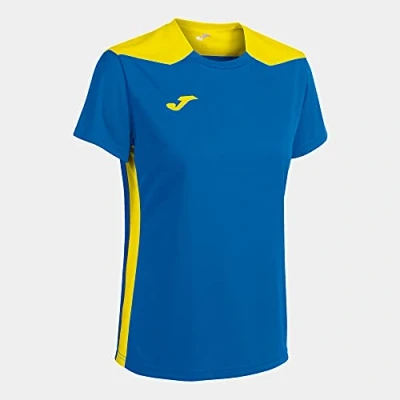 Afbeelding van Joma Championship VI Shirt Korte Mouw Dames Royal / Geel Maat: XL