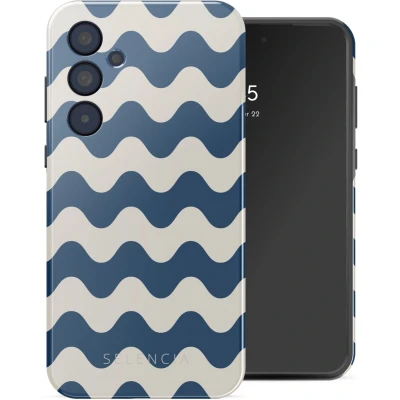 Afbeelding van Selencia Hoesje Geschikt voor Samsung Galaxy A35 Vivid Backcover Wave Vibes Classic Blue