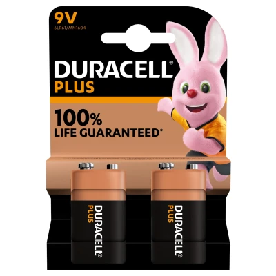 Afbeelding van Duracell Plus 100 % 9V 2x
