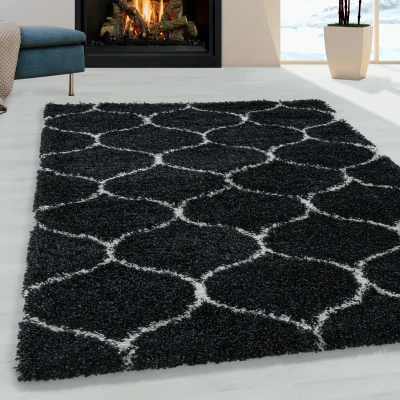 Afbeelding van Opera Soft Shaggy Hoogpolig Vloerkleed Antraciet 60x110 cm
