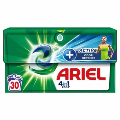 Afbeelding van 2e halve prijs: Ariel 4in1 Pods Wasmiddelcapsules Actieve Geurbestrijding 30 stuks