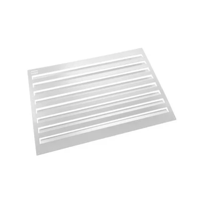 Afbeelding van Evolar achterplaat Small │ RAL 9003 wit. Artikelnr: EVO LOUVRE SW