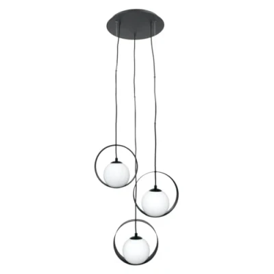 Afbeelding van EGLO Camargo Hanglamp 3 lichts Ø35 cm E14 Zwart
