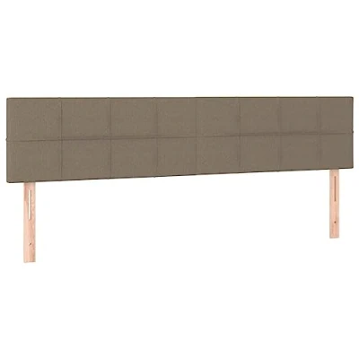 Afbeelding van vidaXL Hoofdbord, 2 delig, 90 x 5 78/88 cm, taupe