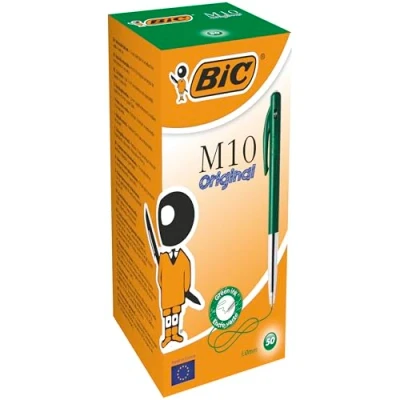 Afbeelding van 50x Bic M10 balpen groen medium