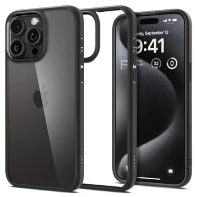 Afbeelding van Spigen Ultra Hybrid TPU Back Cover Zwart Apple iPhone 15 Pro Max