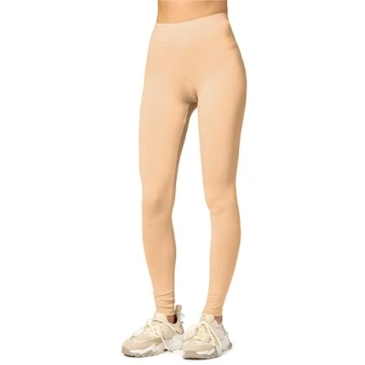 Afbeelding van Merry Style MS MS10 143 LE Dames Leggings Sport Vrijetijdsbroek Lang Viscose Sporbroek Yogabroek Natuur XL