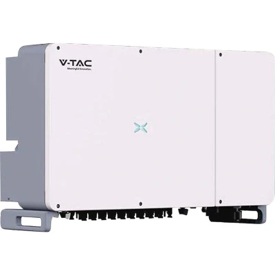 Afbeelding van V TAC VT 6607100 Zonne omvormers Drie Fasen Aan Net Wit 10 Jaar IP66