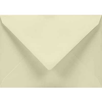 Afbeelding van Netuno 100 ivoorkleurige enveloppen C6 114 x 162 mm 120 g Aster Smooth Ivoor met puntige klep elegante van hoge kwaliteit voor wenskaarten uitnodigingen bruiloft doop