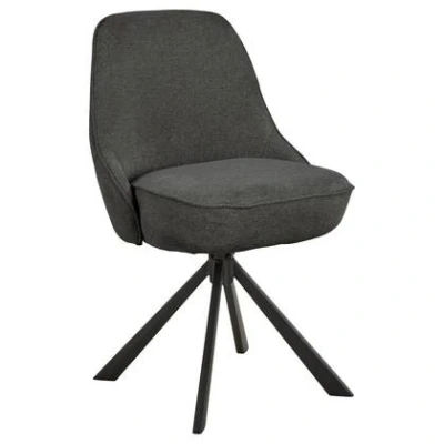 Afbeelding van Eetkamerstoel Cor Donkergrijs Giga Living Set van 2