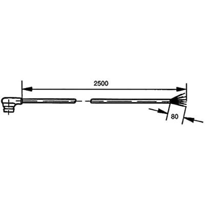 Afbeelding van HELLA 8KA 562 671 002 Aansluitkabel, buitenspiegel