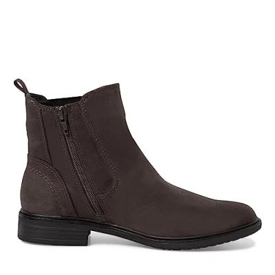 Afbeelding van Jana Softline 8 25369 41 Klassieke comfortabele instapschoenen, Chelsea dameslaarzen, grijs.
