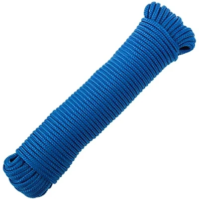 Afbeelding van PrimeMatik Multifilament gevlochten touw PP 10 m x 6 mm blauw