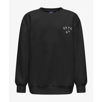Afbeelding van ONLY &amp; SONS Junior Sweatshirt OSJKYRIE OVERSIZE LS Zwart 134140