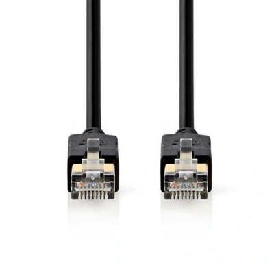 Image de Nedis Câble réseau RJ 45 (M) pour 20 m paire torsadée écrantée (F/UTP) CAT 6 moulé rond anthracite