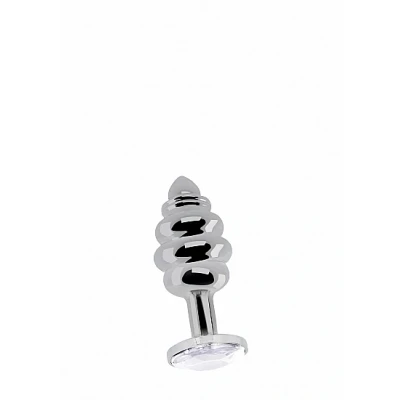 Afbeelding van Geribbelde Diamanten Buttplug S