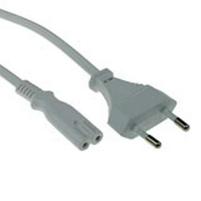 Afbeelding van ACT AK5241 Stroomkabel Euro male/C7 female Wit 3 meter